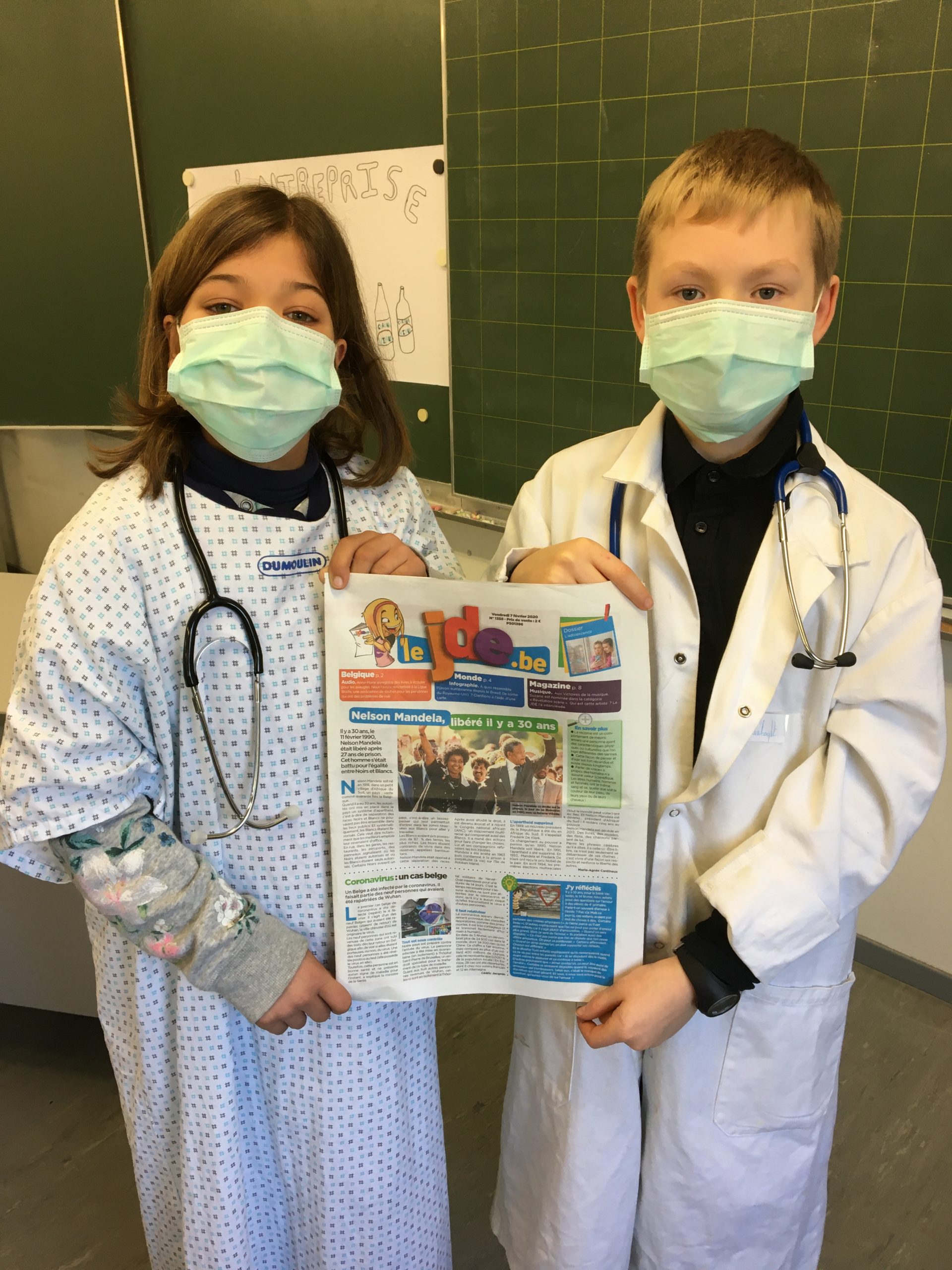 «L’actu, c’est classe»: coronavirus, un premier cas belge