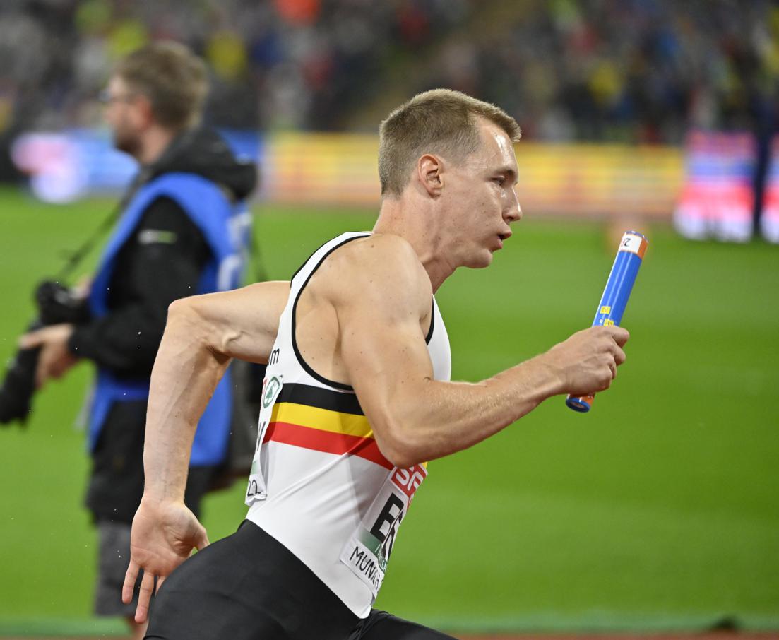 Julien Watrin faisait partie du relais 4X400m qui a remporté la médaille d'argent à l'Euro d'athlétisme de Munich.