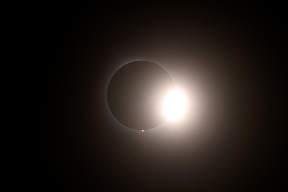 Une éclipse totale dans le ciel nord-américain